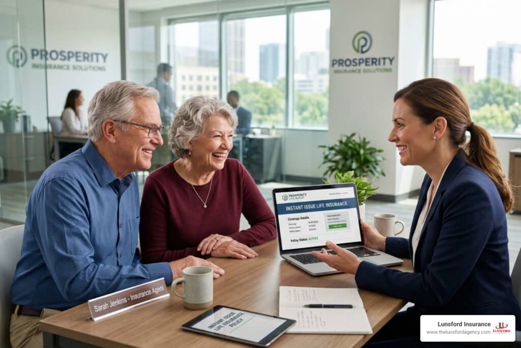 instant issue life insurance policy